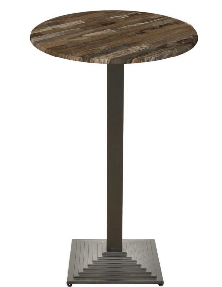 Mesa ELBA, alta, negra, base de 110 cms y tapa de 60 cms. Color a elegir