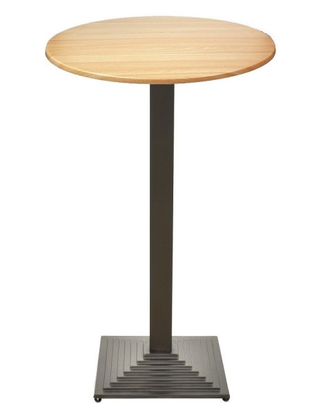 Mesa ELBA, alta, negra, base de 110 cms y tapa de 60 cms. Color a elegir