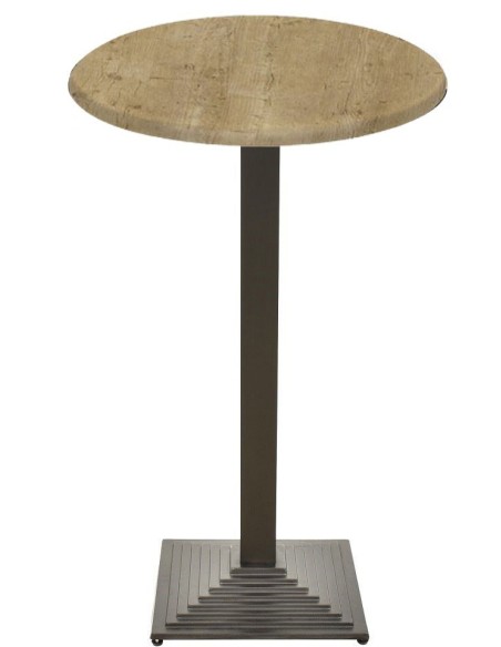 Mesa ELBA, alta, negra, base de 110 cms y tapa de 70 cms. Color a elegir