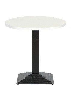 Mesa ELBA, negra, base de 72 cms y tapa de 60 cms. Color a elegir