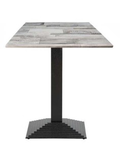 Mesa ELBA, negra, base de 72 cms y tapa de 70 x 70 cms. Color a elegir