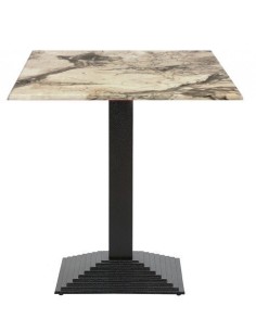 Mesa ELBA, negra, base de 72 cms y tapa de 70 x 70 cms. Color a elegir 2