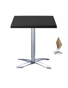 Mesa GATHER, aluminio, abatible, base de 73 cms y tapa 70x70 cms. Color a elegir 2