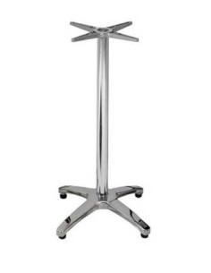 Mesa ROMA, alta, aluminio, 4 radios, base de 112 cms y tapa 60 cms. Color a elegir 2