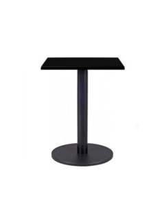 Mesa BOHEME, negra, base de 72 cms y tapa de 60 x 60 cms. Color a elegir