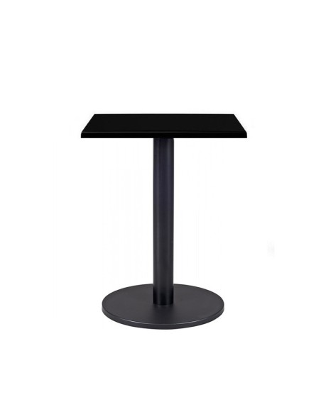 Mesa BOHEME, negra, base de 72 cms y tapa de 60 x 60 cms. Color a elegir