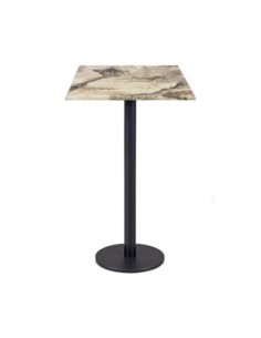 Mesa BOHEME, alta, negra, base de 110 cms y tapa de 60 x 60 cms. Color a elegir