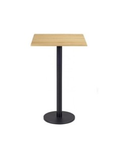 Mesa BOHEME, alta, negra, base de 110 cms y tapa de 70 x 70 cms. Color a elegir
