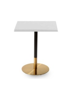 Mesa VERSALLES NEW, dorada y negra, base de 72 cms y tapa de 80x80 cms. Color a elegir 2