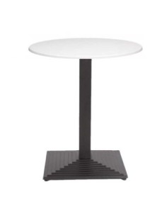 Mesa TIBER, negra, base de 72 cms y tapa de 80 cms. Color a elegir