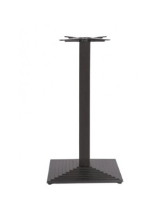 Mesa alta TIBER, negra, base de 110 cms y tapa de 80x80 cms. Color a elegir 2