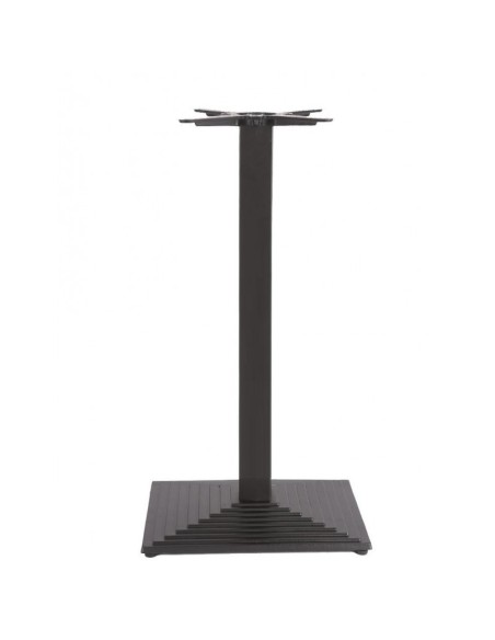 Mesa alta TIBER, negra, base de 110 cms y tapa de 110 x 70 cms. Color a elegir