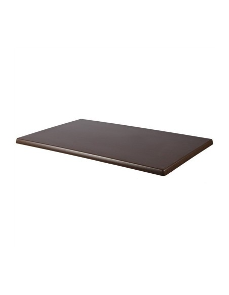 Mesa alta TIBER, negra, base de 110 cms y tapa de 110 x 70 cms. Color a elegir