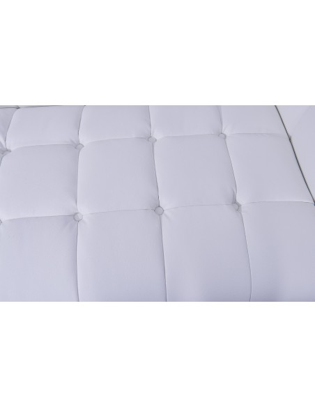 Sillón LEWIS, similpiel blanca