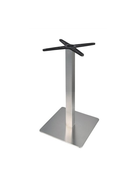 Mesa RHIN, acero inoxidable, base de 73 cms y tapa 70x70 cms. Color a elegir