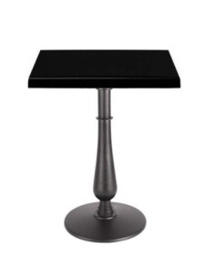 Mesa TÁMESIS, negra, base de 72 cms y tapa de 60x60 cms. Color a elegir