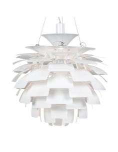 Lámpara ARTIC, aluminio, blanca, 60 cms. de diámetro