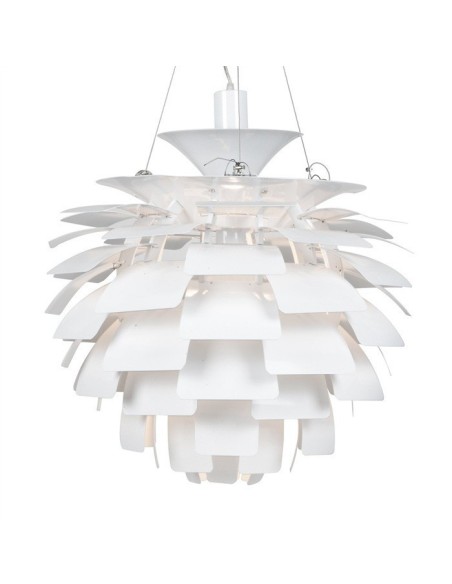 Lámpara ARTIC, aluminio, blanca, 60 cms. de diámetro