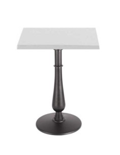 Mesa TÁMESIS, negra, base de 72 cms y tapa de 80x80 cms. Color a elegir