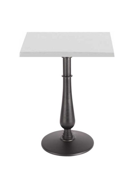 Mesa TÁMESIS, negra, base de 72 cms y tapa de 80x80 cms. Color a elegir