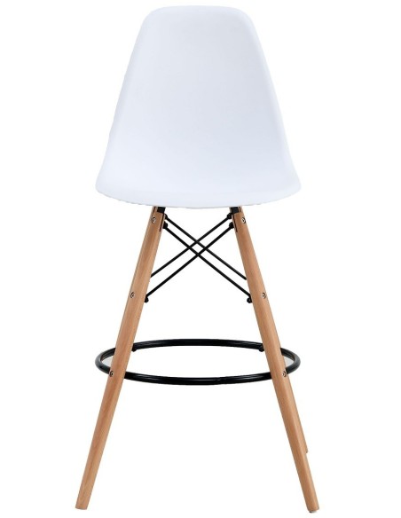 Taburete STAR (SU), madera, carcasa blanca