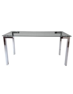 Mesa LAINEY 160 (M), cromada, cristal, 160x90 cms 2