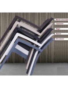 Silla LIDO, apilable, polipropileno blanco 2