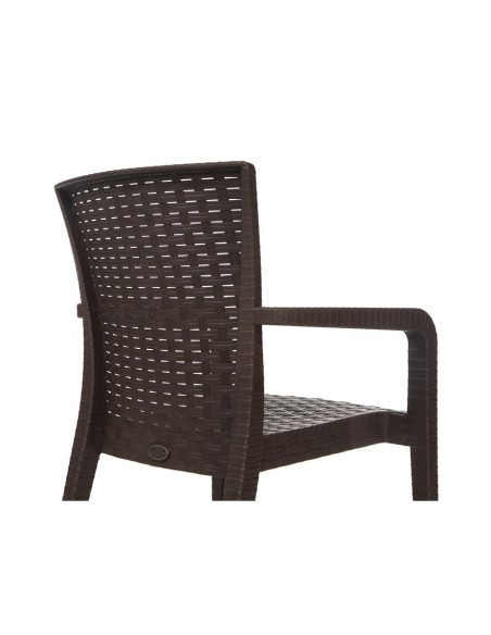 Sillón JAZMIN, apilable, polipropileno antracita