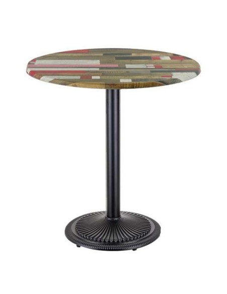 Mesa ARNO, negra, base de 72 cms y tapa de 70 cms. Color a elegir