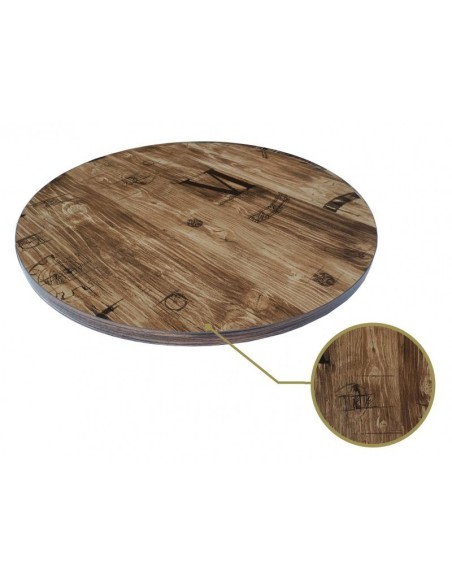 Mesa ARNO, negra, base de 72 cms y tapa de 70 cms. Color a elegir