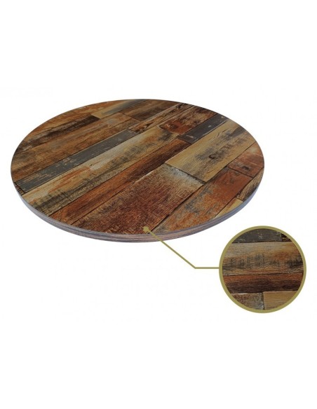 Mesa ARNO, negra, base de 72 cms y tapa de 70 cms. Color a elegir