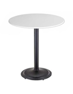 Mesa ARNO, negra, base de 72 cms y tapa de 80 cms. Color a elegir
