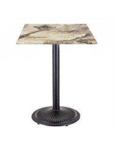 Mesa ARNO, negra, base de 72 cms y tapa de 60x60 cms. Color a elegir
