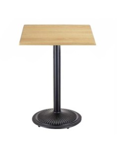 Mesa ARNO, negra, base de 72 cms y tapa de 70x70 cms. Color a elegir