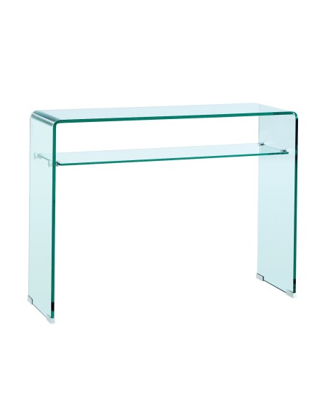 Consola CANADA (SU), cristal curvado, 100 x 33 cms