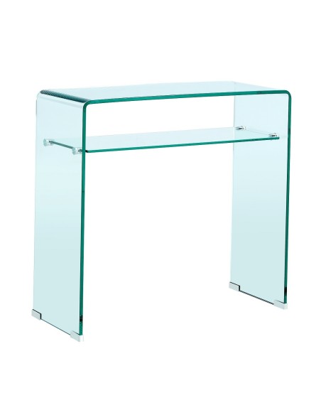 Consola CANADA (SU), cristal curvado, 80 x 33 cms
