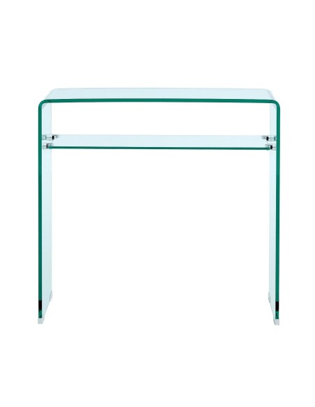 Consola CANADA (SU), cristal curvado, 80 x 33 cms