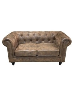 Sofá CHESTER PREMIUM, 2 plazas, similpiel vintage