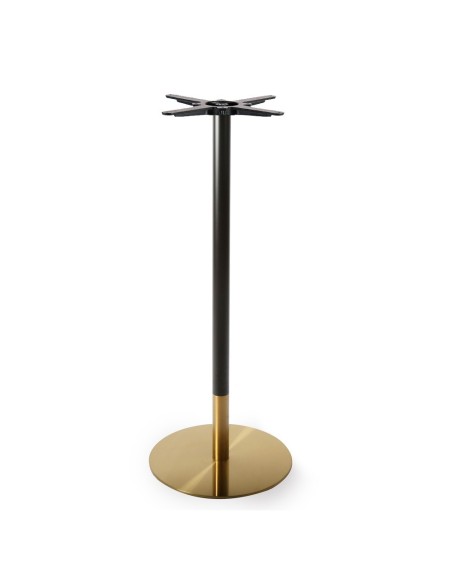 Base de mesa VERSALLES NEW, alta, dorada y negra, 43 cms de diámetro, altura 110 cms