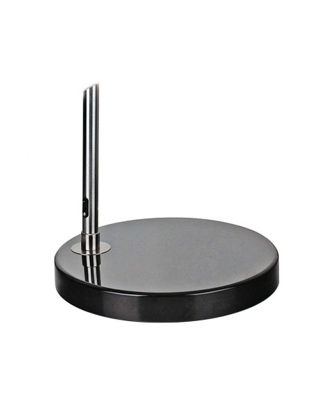 Lámpara AR, pie salón, cromada, base mármol negro