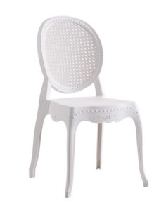 Silla CIBELES, apilable, polipropileno blanco 2