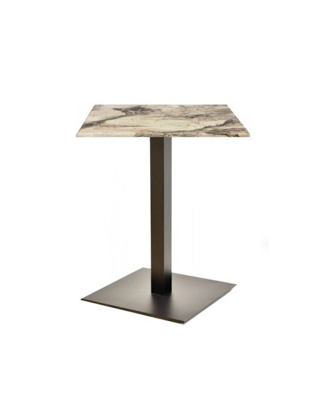 Mesa TROCADERO, negra, base de 72 cms y tapa de 70x70 cms. Color a elegir