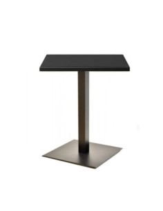Mesa TROCADERO, negra, base de 72 cms y tapa de 80x80 cms. Color a elegir