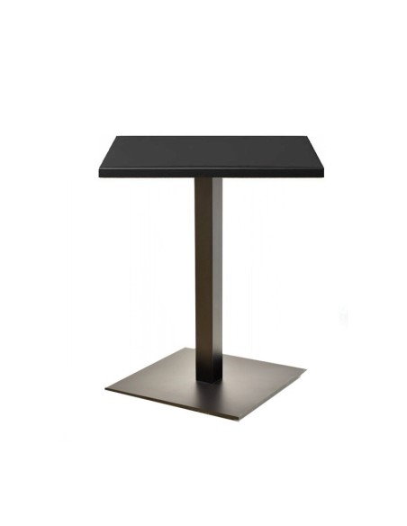 Mesa TROCADERO, negra, base de 72 cms y tapa de 80x80 cms. Color a elegir