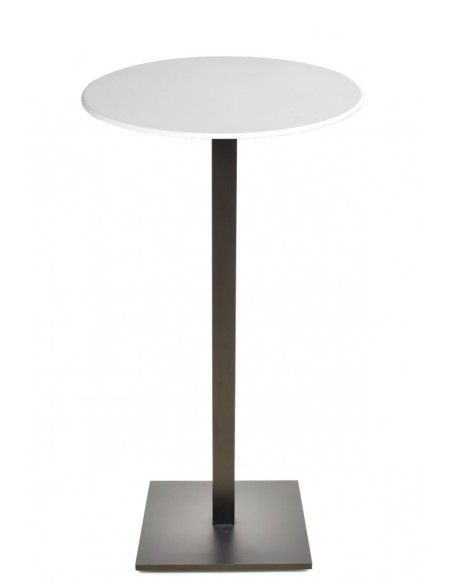 Mesa BEVERLY, alta, base de 110 cms y tapa de 60 cms. Color a elegir