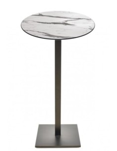 Mesa BEVERLY, alta, base de 110 cms y tapa de 70 cms. Color a elegir