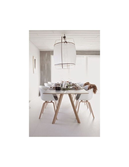 Sillón DANTE NEW (SU), metal, polipropileno blanco