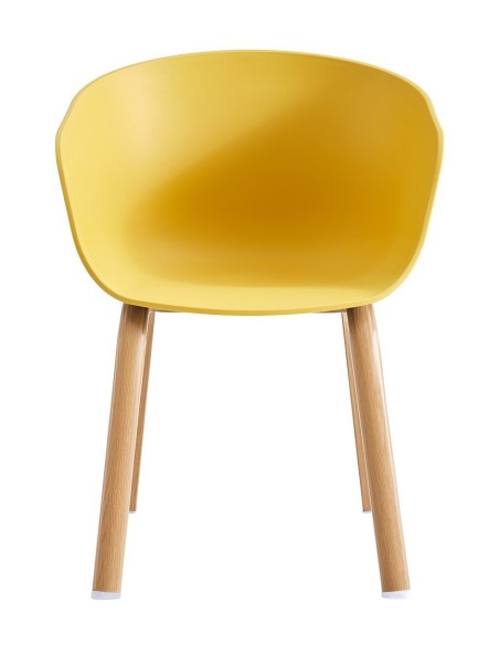 Sillón DANTE NEW (SU), metal, polipropileno amarillo