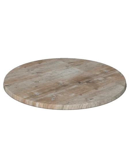 Tablero de mesa Werzalit-SM, FINDUS GRAU 296, 60 cms de diámetro*.