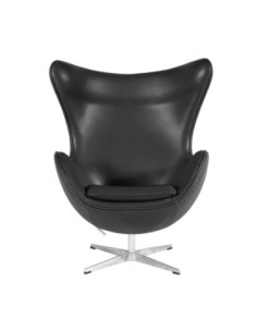 Sillón EG (TE), fibra de vidrio, basculante, tapizado similpiel negra 2